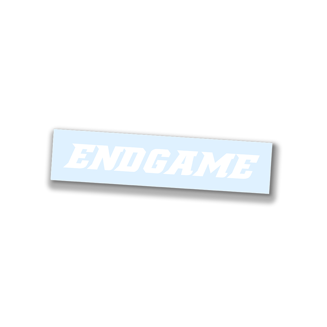 DIE CUT STICKER | ENDGAME | WHITE