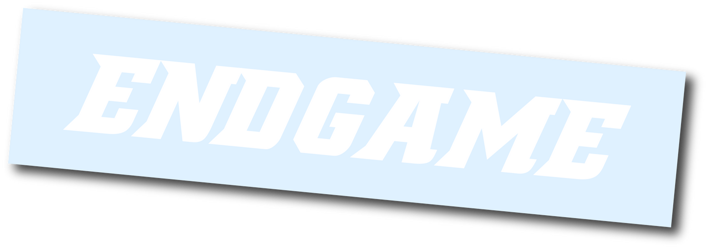 DIE CUT STICKER | ENDGAME | WHITE