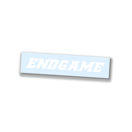 DIE CUT STICKER | ENDGAME | WHITE