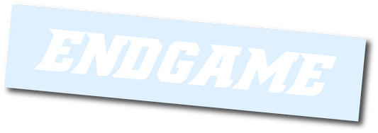 DIE CUT STICKER | ENDGAME | WHITE