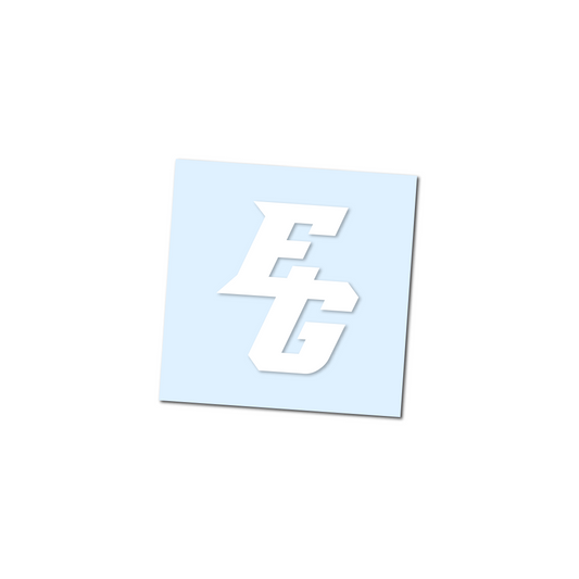 DIE CUT STICKER | EG | WHITE